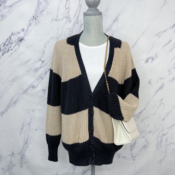 Album by Kenzo | Oversized Striped Cardigan Sweater | S - Picture 1 of 14